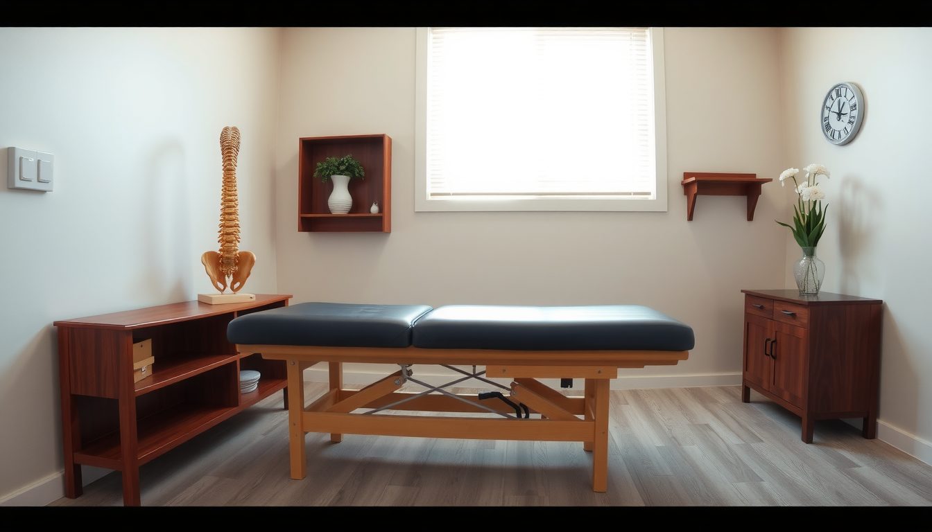 A bright treatment room in a small health care practice, the kind of business that fills Tyler's medical corridor